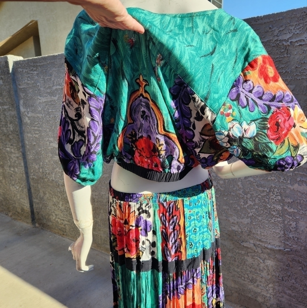 RARE VINTAGE Gypsy Boho Skirt Set - Picture 5 of 10